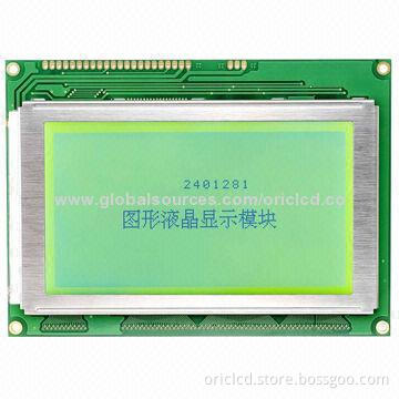 Graphics LCD Module with 240 x 128 Pixels Resolution, 114 x 64mm Viewing Area and RA6963 Controller